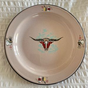 Vintage Monterrey Mexico Enamelware Plates